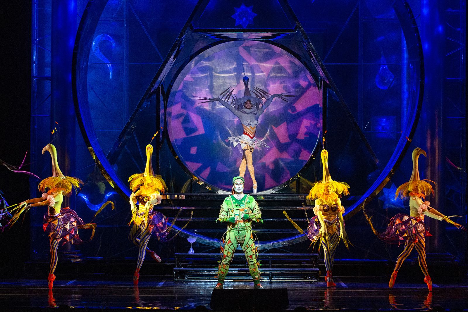 Scène de l'opéra La Flûte enchantée à New York