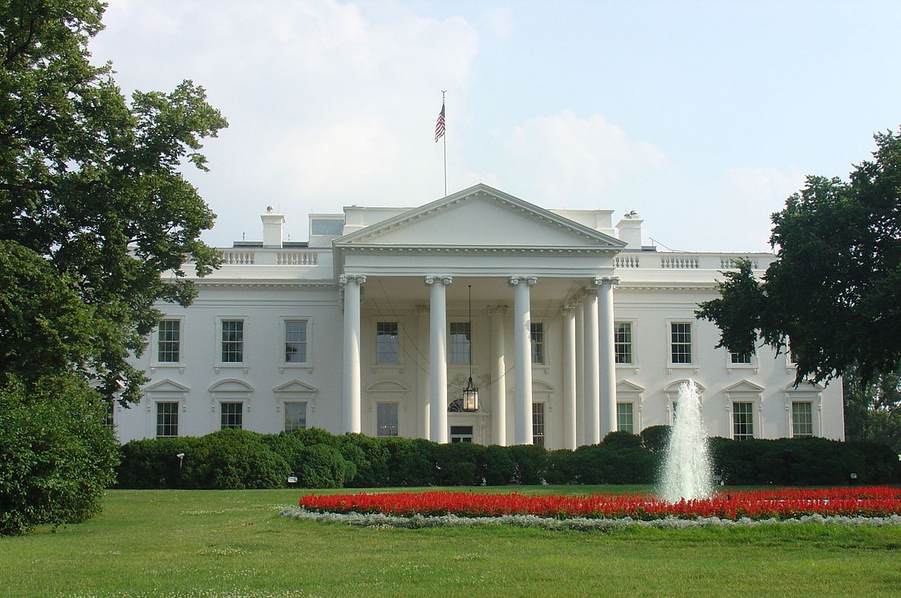 Façade de la Maison-Blanche à Washington
