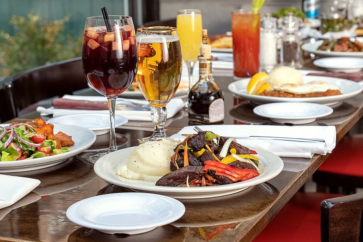 Assiette de viande dans un restaurant argentin à New York
