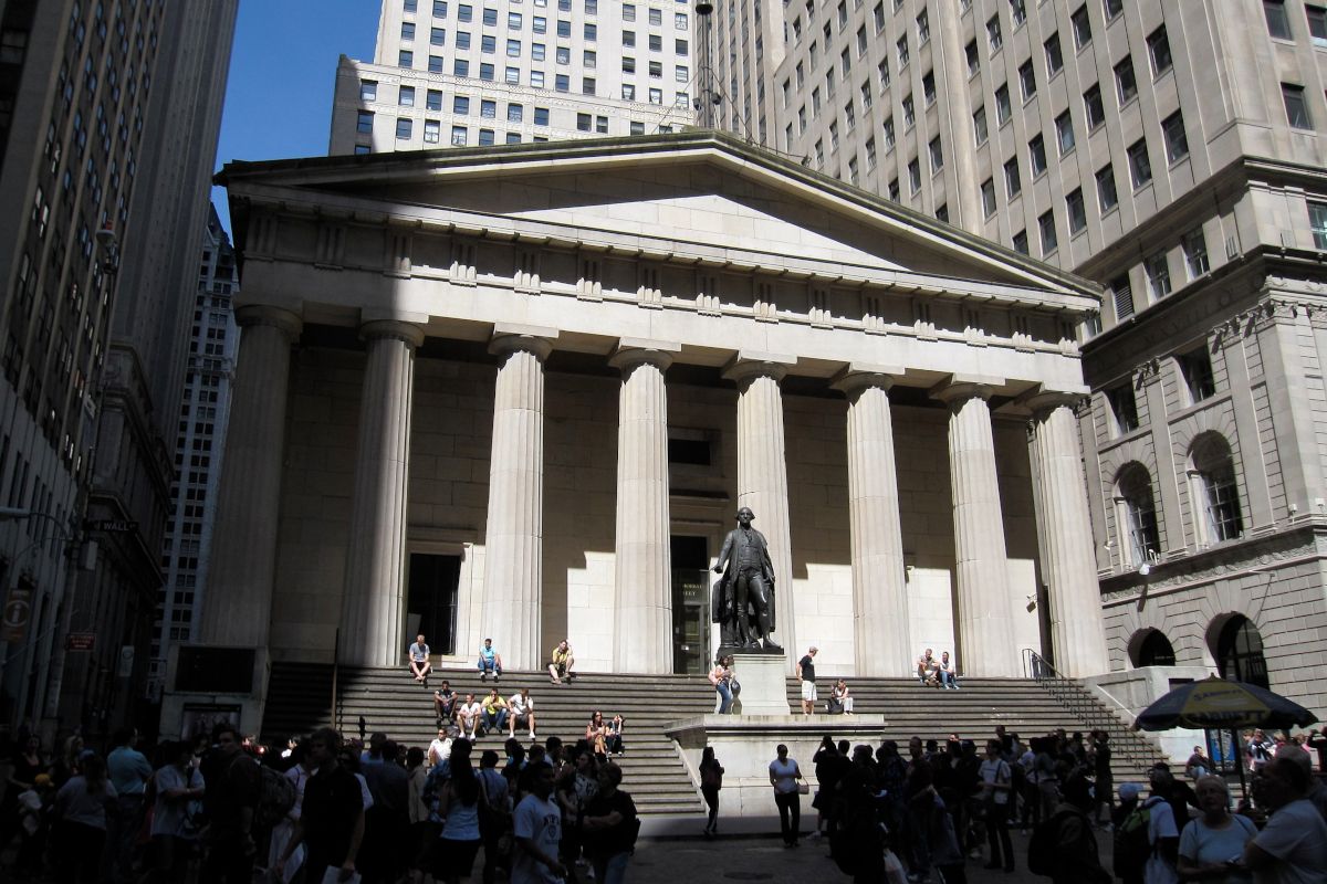 Façade du Federal Hall à New York