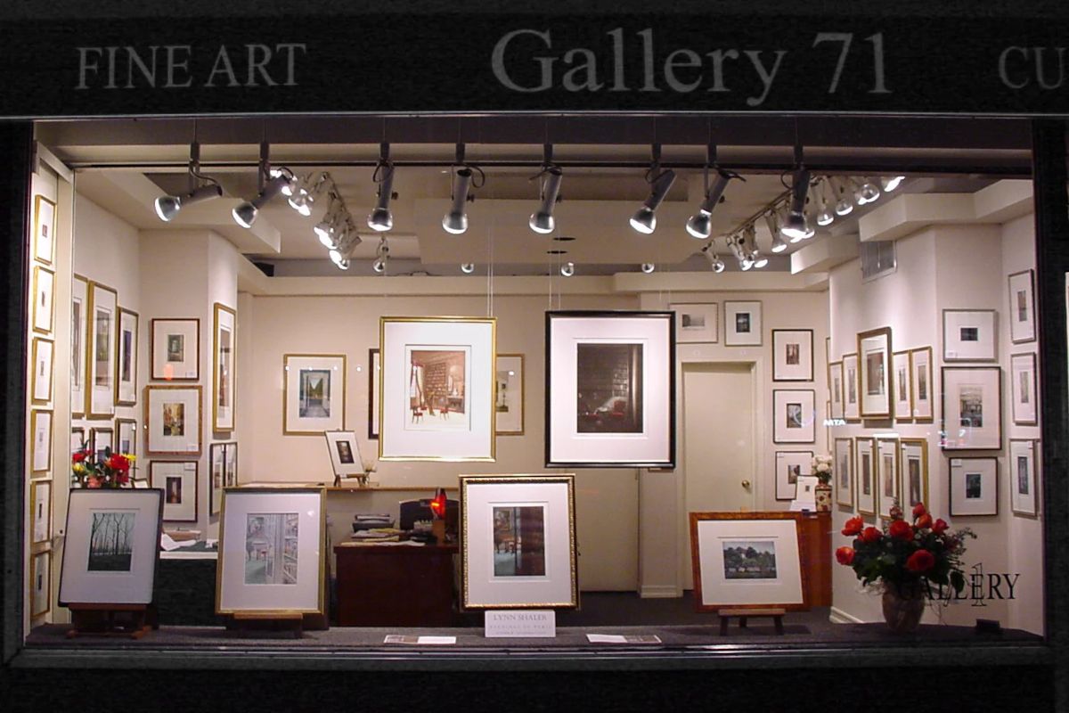 Vitrine de la Gallery 71 à New York