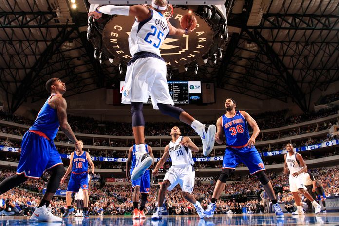 Match de basket des New York Knicks contre les Dallas Mavericks