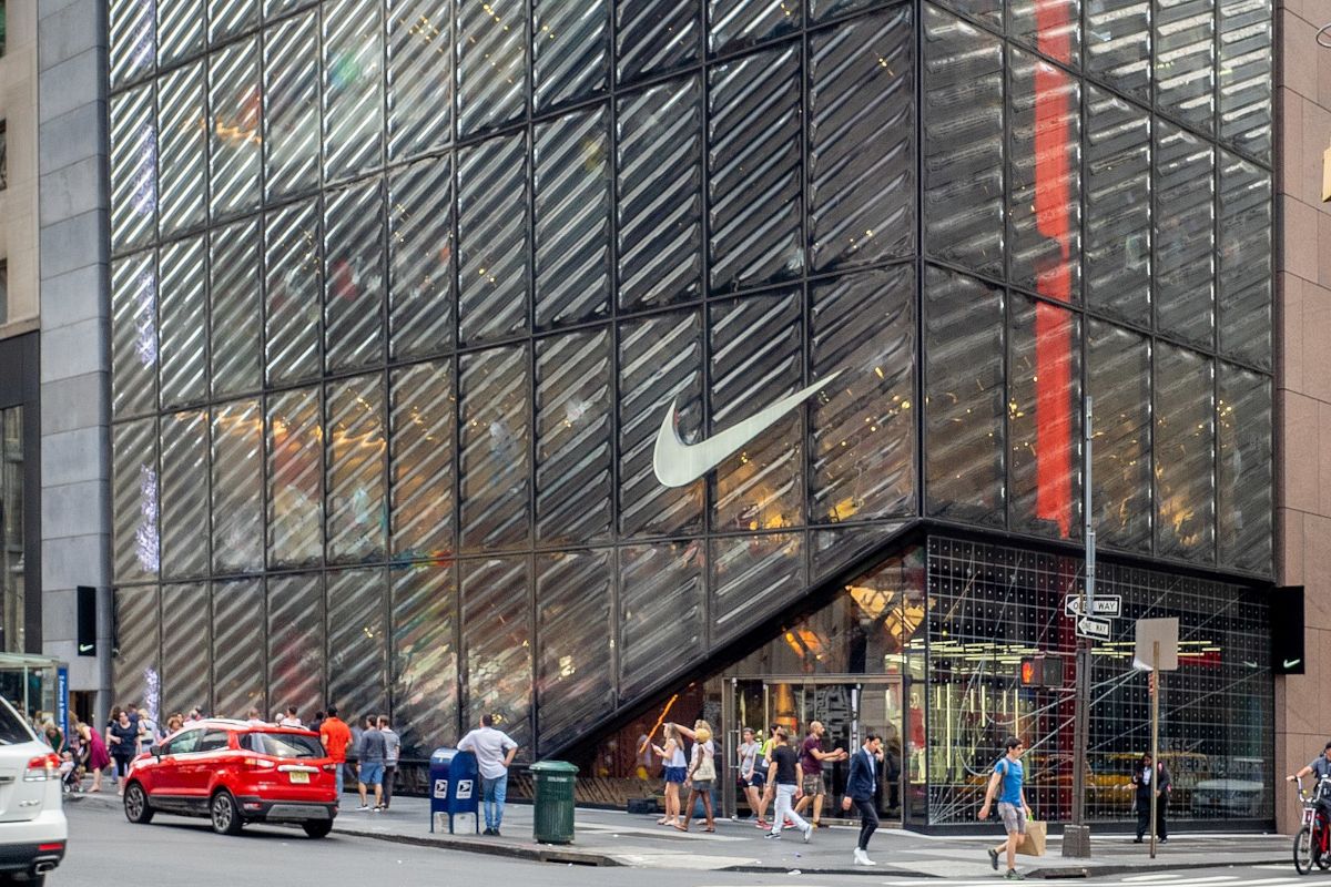 Façade de la boutique Nike à New York