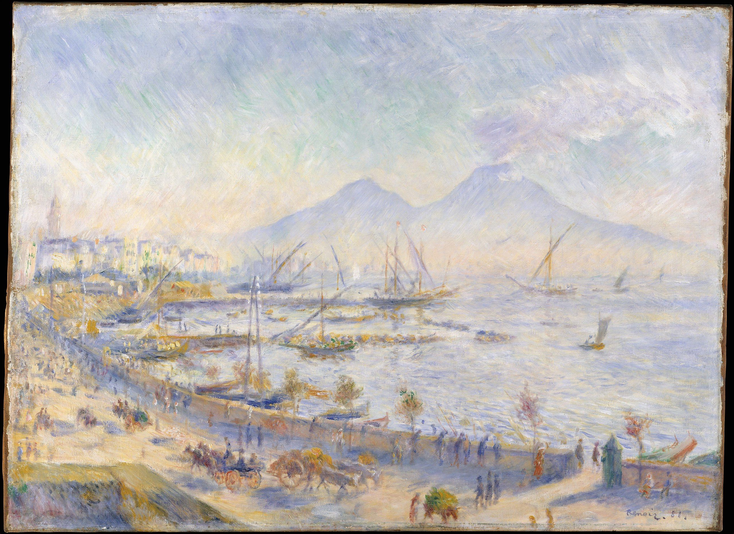La Baie de Naples par Auguste Renoir