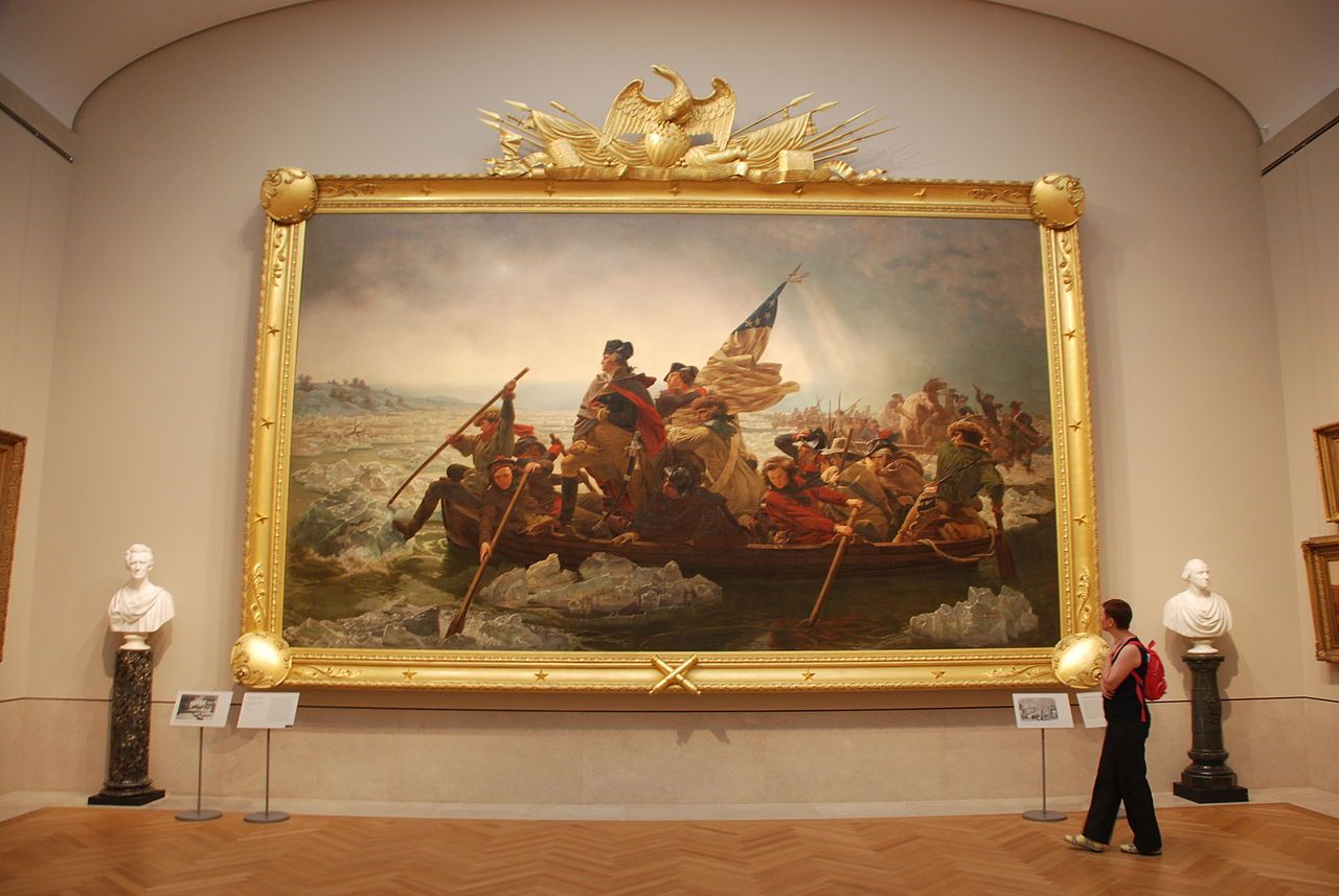 Tableau Washington traversant le Delaware au Metropolitan Museum de New York