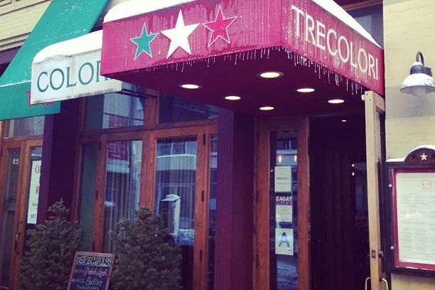 Devanture de la Trattoria Trecolori à New York.