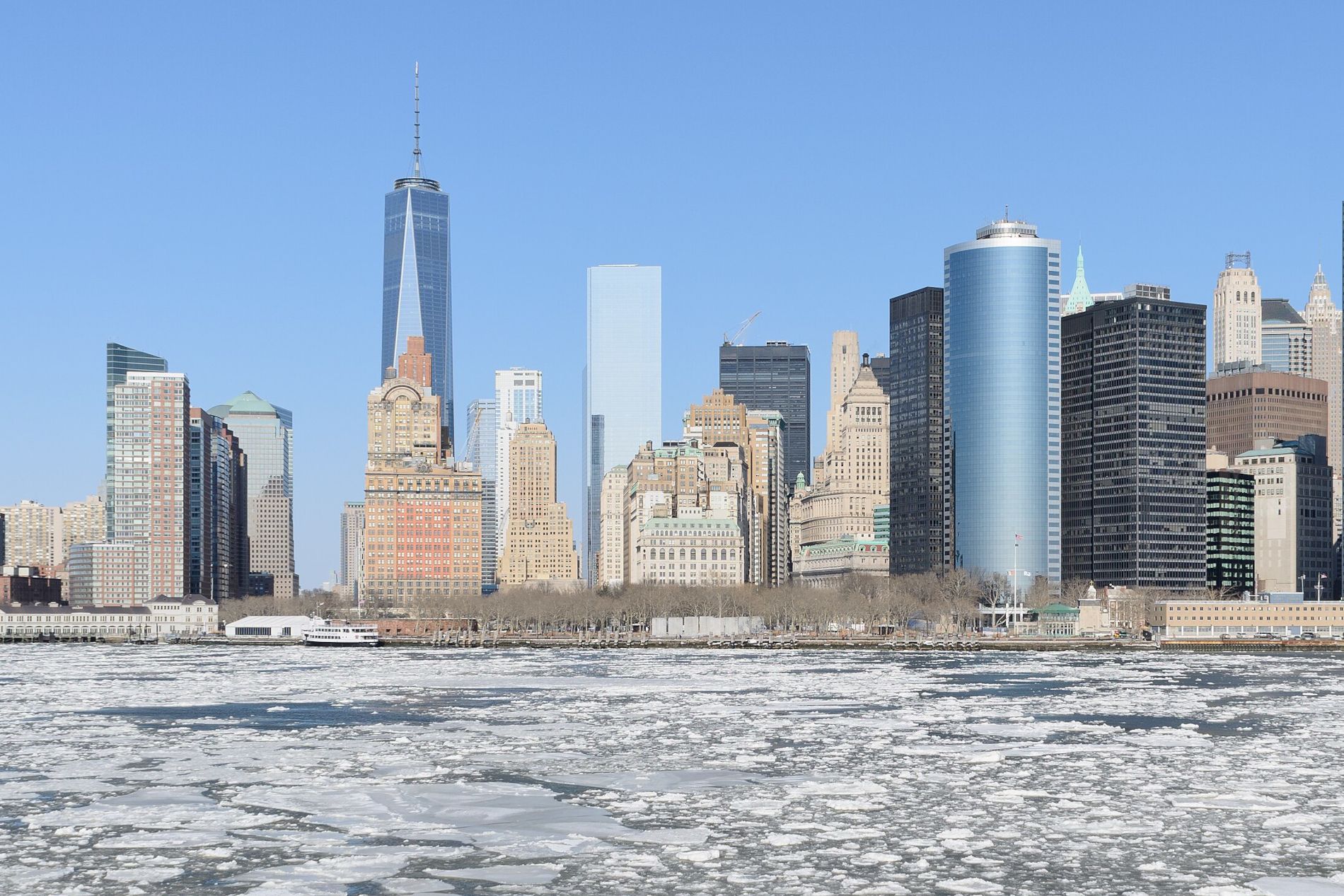 Skyline de Manhattan en février