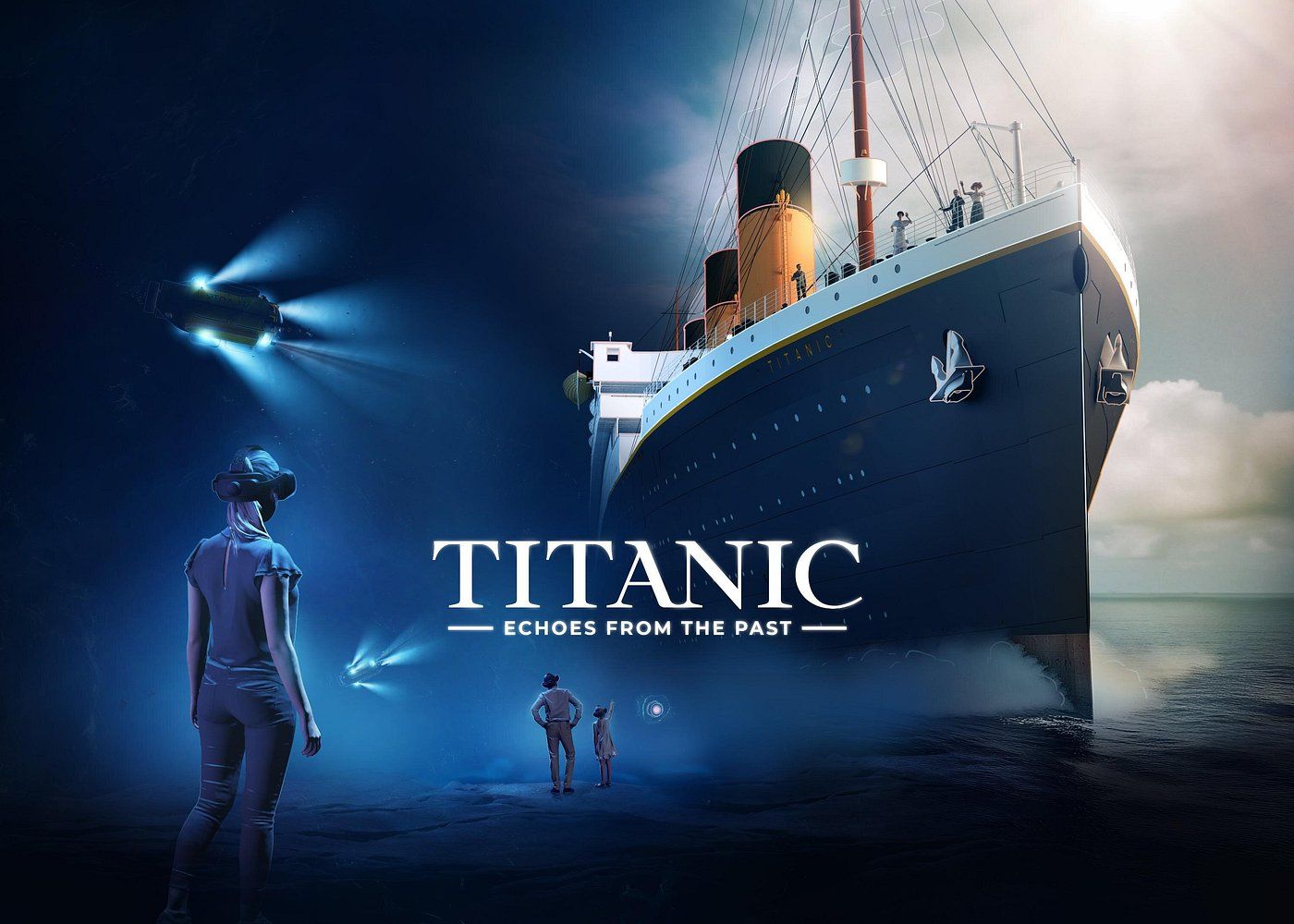 Affiche de l'expérience de réalité virtuelle Titanic à New York