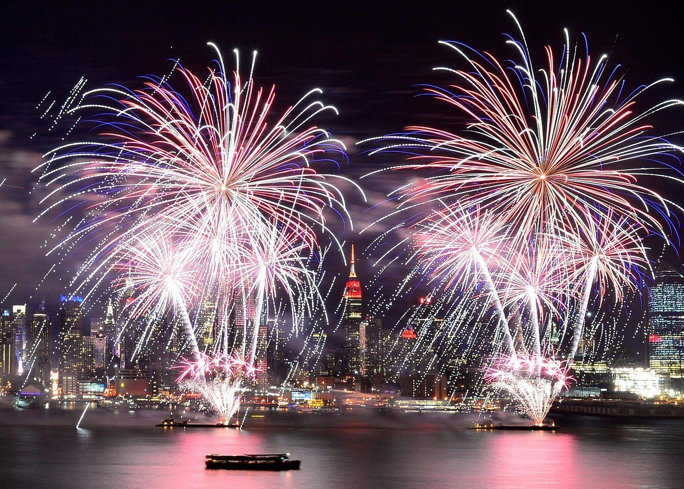 Feu d'artifices du 4 juillet à New York