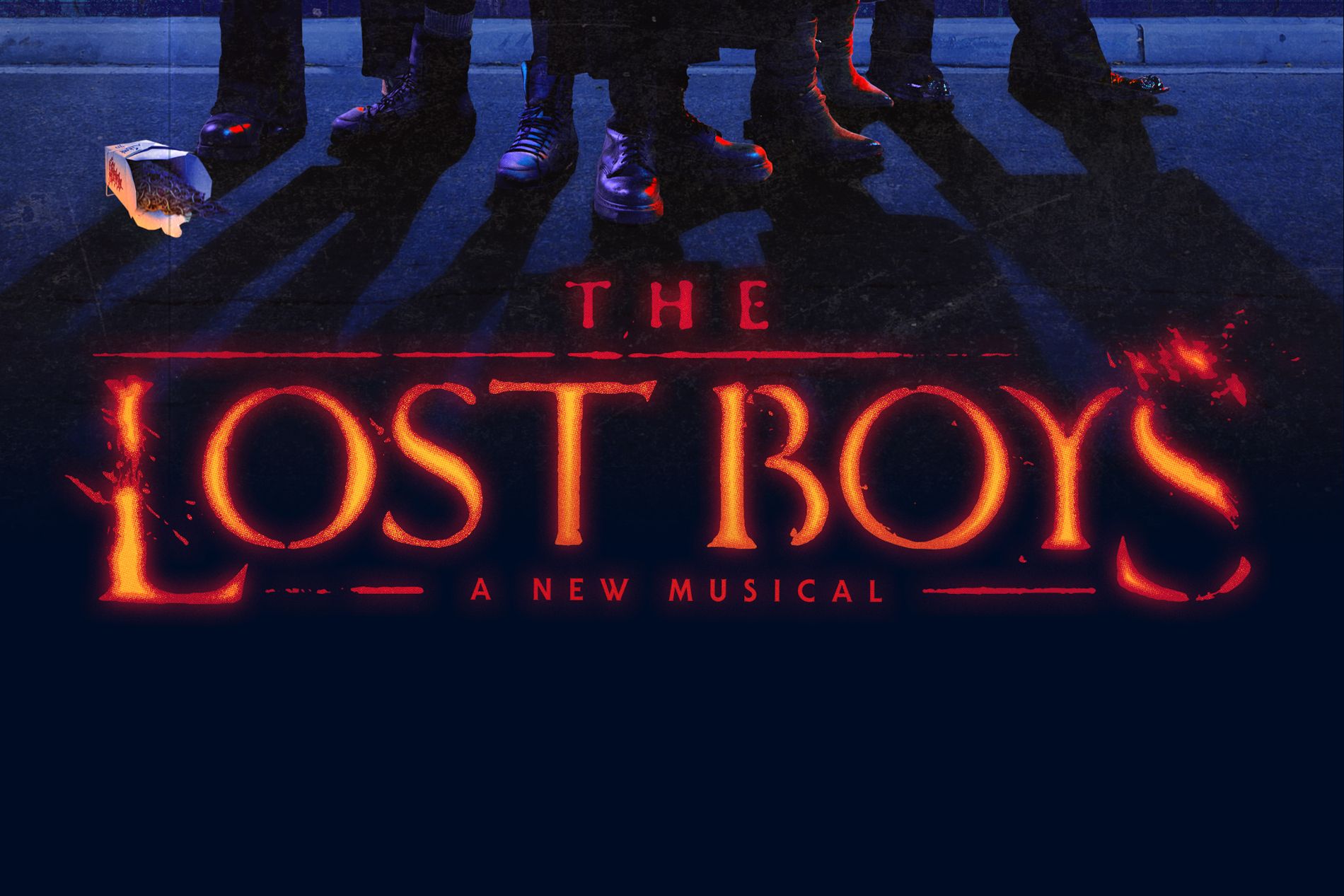 Affiche de la comédie musicale The Lost Boys à New York