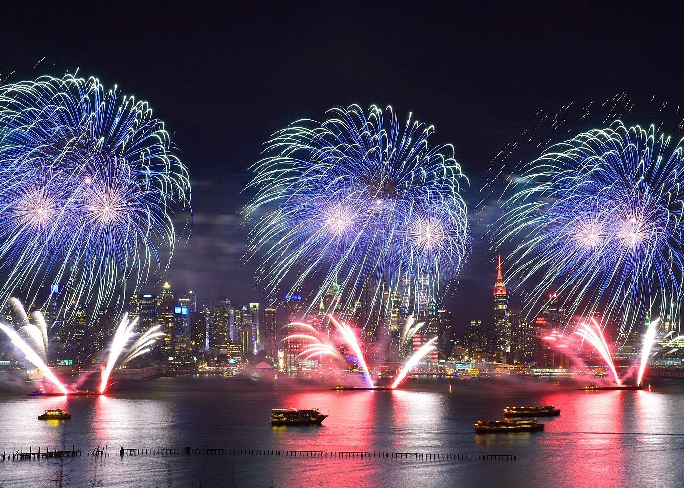 Feu d'artifices du 4 juillet à New York