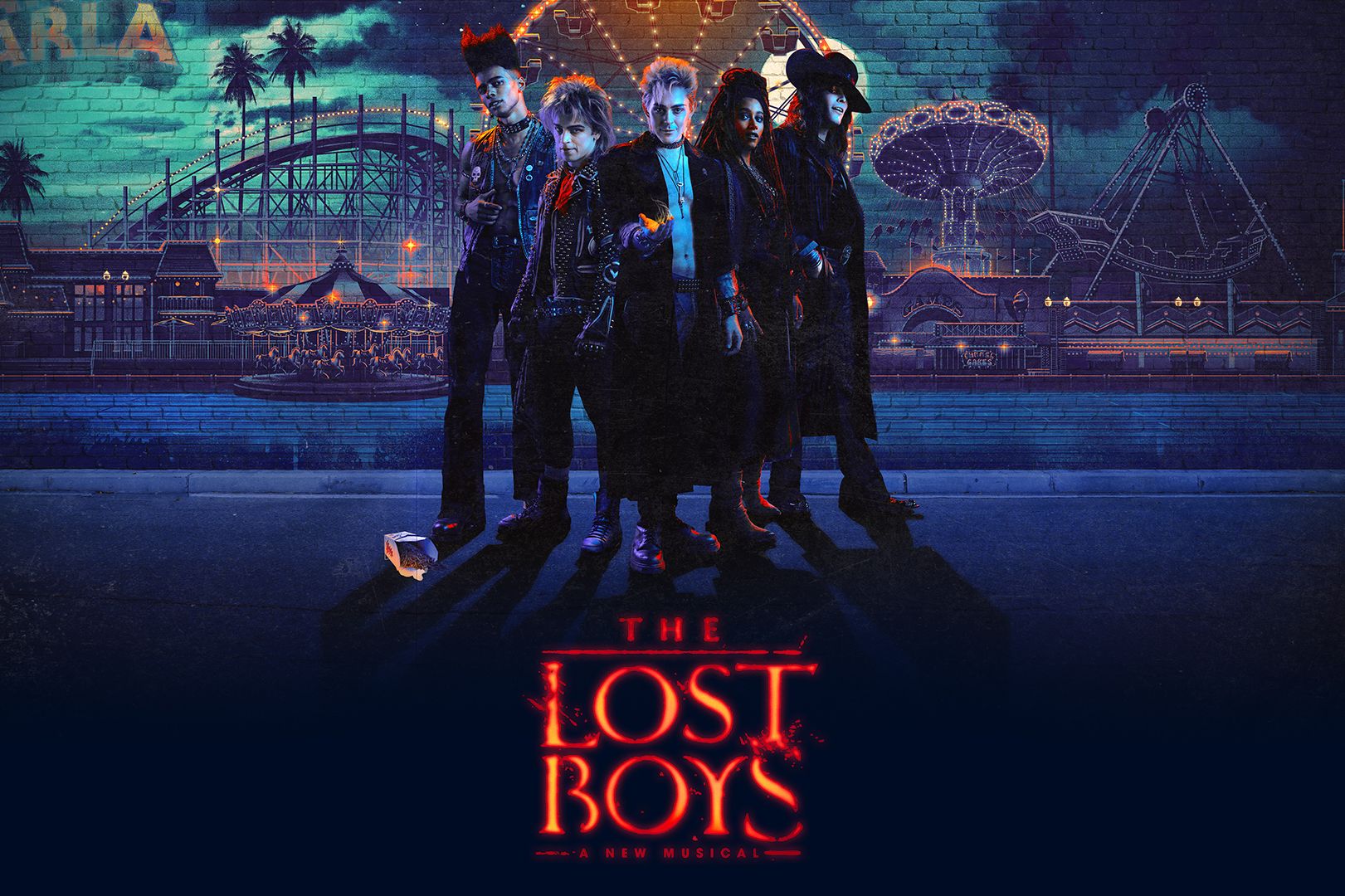 Affiche de la comédie musicale The Lost Boys à New York