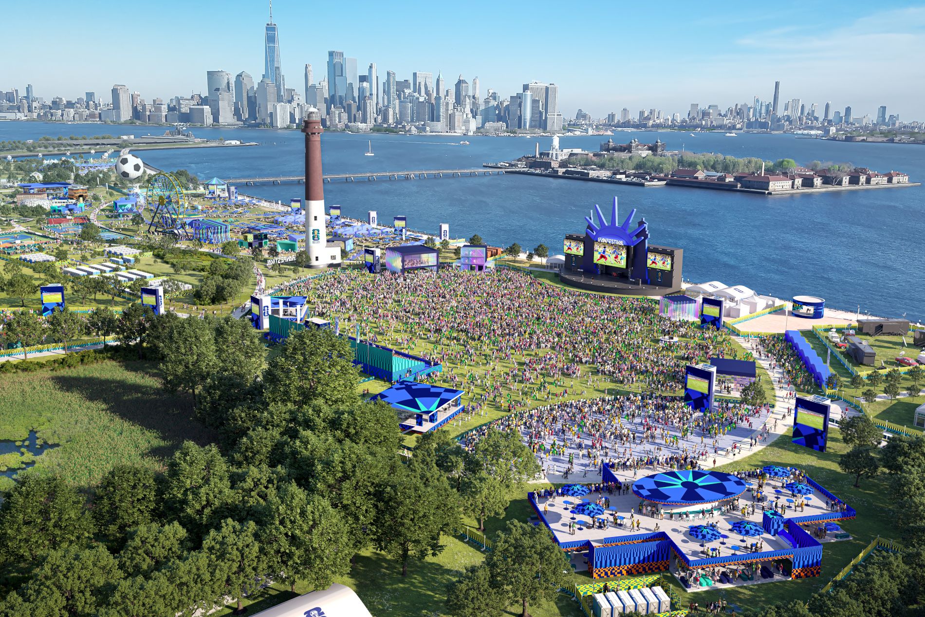 Where are the fan zones for the World Cup in New York?