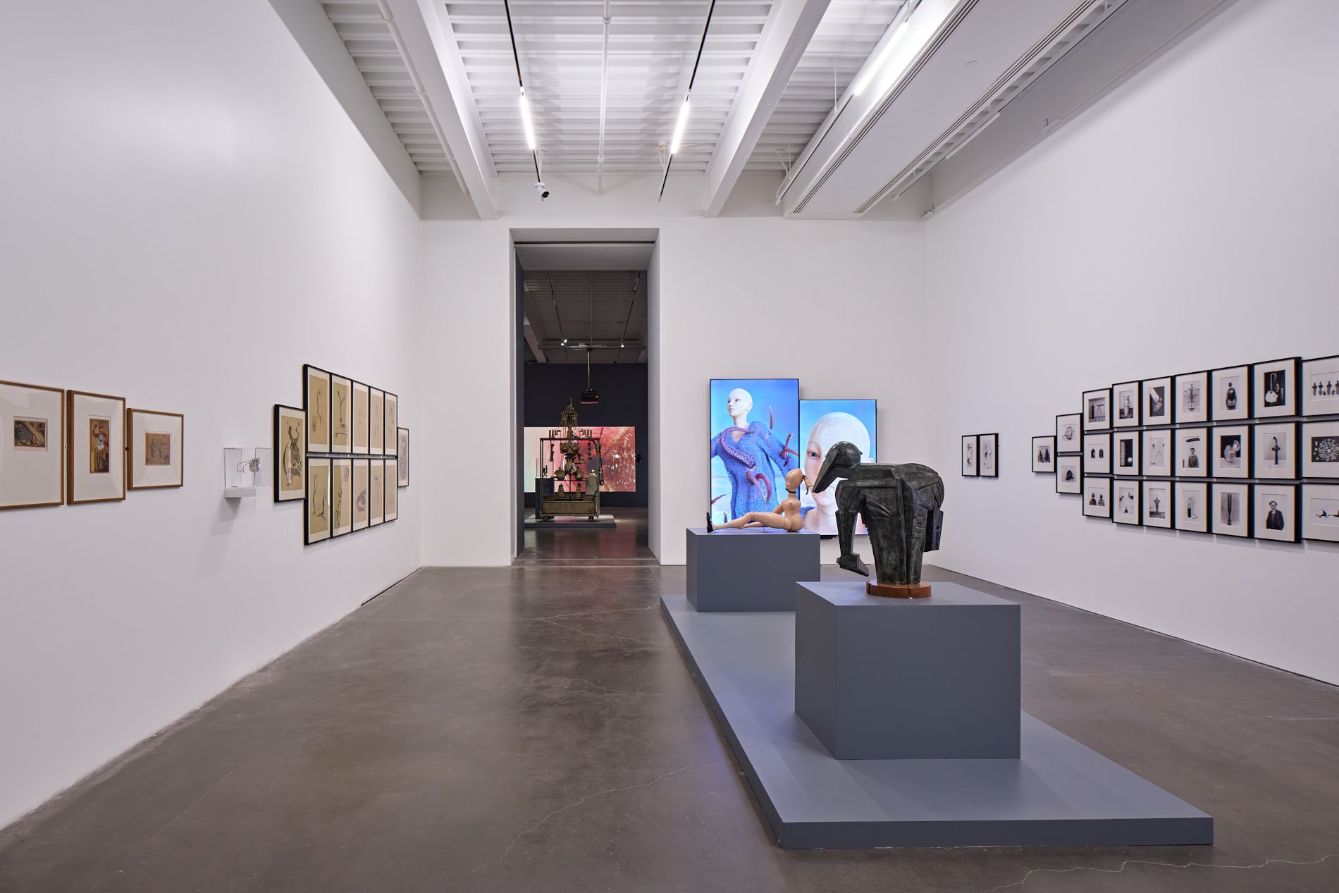 Salle d'exposition au New Museum of Contempory Art de New York
