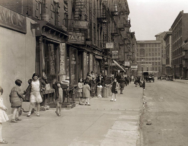 28th Street Looking east from Second Avenue, on April 4, 1931
