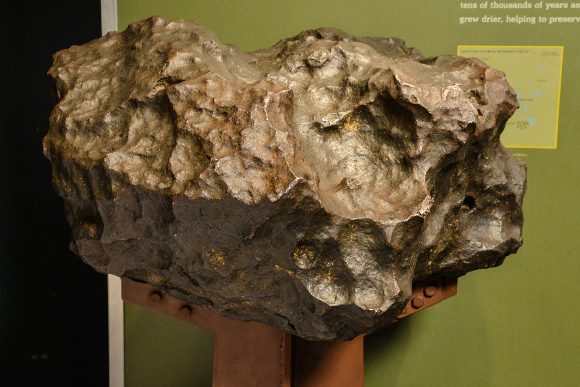 météorite au musée d'Histoire naturelle de New York