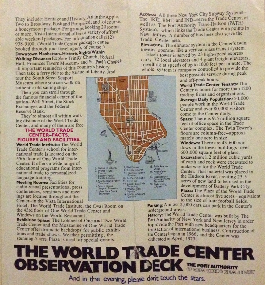 brochure world trade center