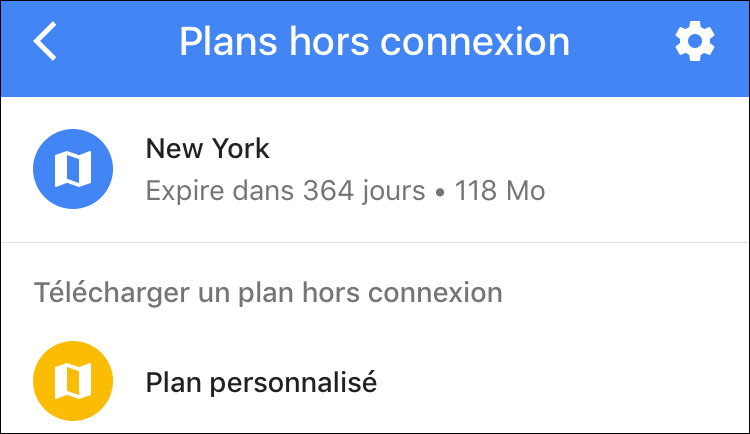 plan hors connexion new york