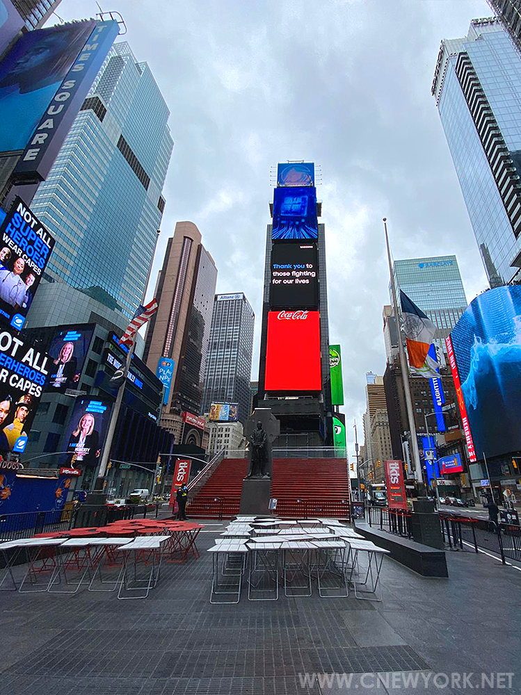 Times Square Coronavirus New York NY